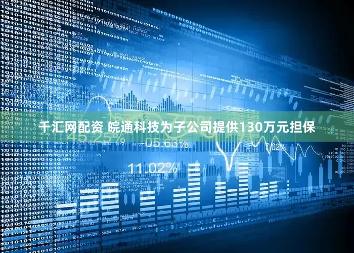 千汇网配资 皖通科技为子公司提供130万元担保