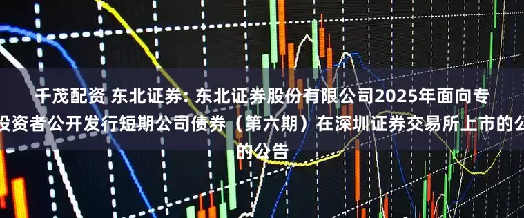 千茂配资 东北证券: 东北证券股份有限公司2025年面向专业投资者公开发行短期公司债券(第六期)在深圳证券交易所上市的公告